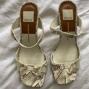 Dolce vita Snakeskin print sandals